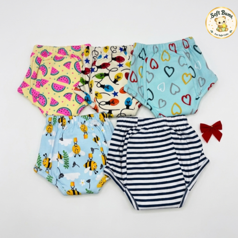 Softbums Comfort Fit Value Pack | Padded Shorts | Reusable Cloth Diapers | Babies Potty Training Pants