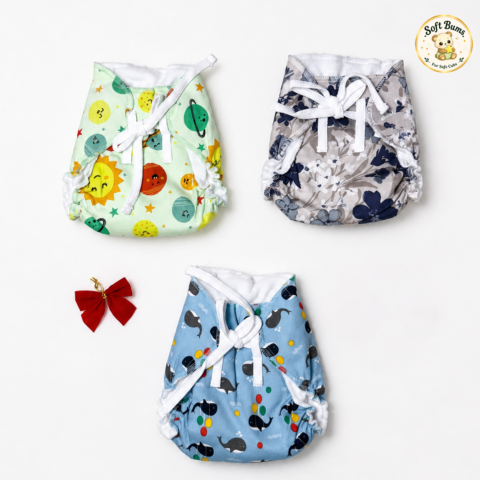 Softbums Essential Langot Pack | Padded Shorts | Reusable Cloth Diapers | Babies Potty Training Pants